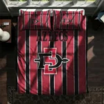 San Diego State Aztecs Stripe Style Bedding Set Best Selling