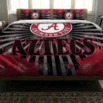 San Diego State Aztecs Sunburst Splatter Bedding Set Best Selling