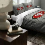 San Francisco 49ers Cracked Texture Bedding Set Best Selling