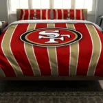 San Francisco 49ers Stripe Style Bedding Set Best Selling