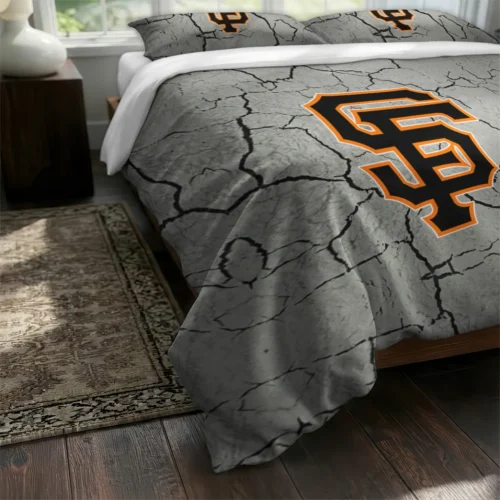 San Francisco Giants Cracked Texture Bedding Set Fashion Forward