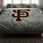San Francisco Giants Cracked Texture Bedding Set Best Selling
