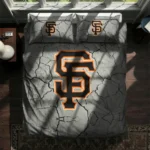San Francisco Giants Cracked Texture Bedding Set Best Selling