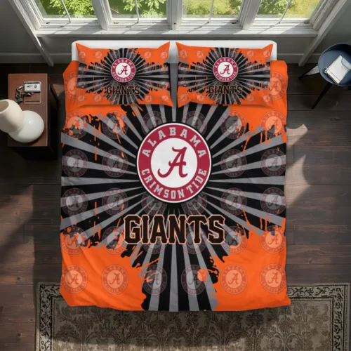 San Francisco Giants Sunburst Splatter Bedding Set Best Selling