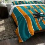 San Jose Sharks Stripe Style Bedding Set Best Selling