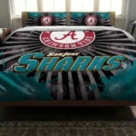 San Jose Sharks Sunburst Splatter Bedding Set Best Selling