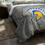 San Jose State Spartans Cracked Texture Bedding Set Best Selling