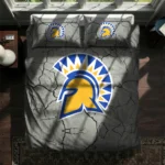 San Jose State Spartans Cracked Texture Bedding Set Best Selling