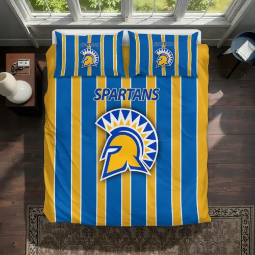 San Jose State Spartans Stripe Style Bedding Set Best Selling