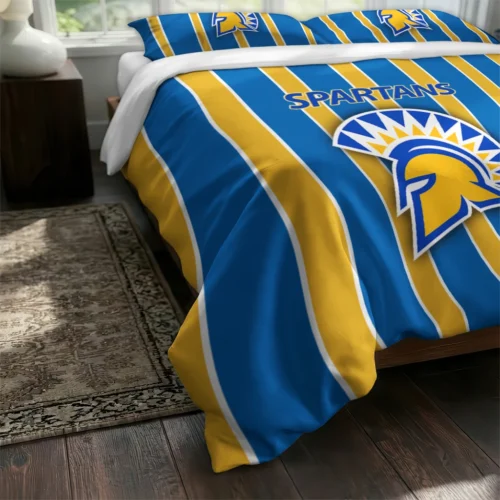 San Jose State Spartans Stripe Style Bedding Set Fashion Forward