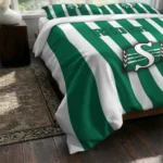 Saskatchewan Roughriders Stripe Style Bedding Set Best Selling