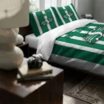 Saskatchewan Roughriders Stripe Style Bedding Set Best Selling