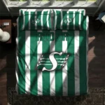 Saskatchewan Roughriders Stripe Style Bedding Set Best Selling