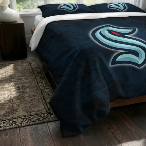 Seattle Kraken Red Mist Bedding Set Fashion Forward