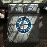 Seattle Mariners Cracked Texture Bedding Set Best Selling