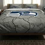 Seattle Seahawks Cracked Texture Bedding Set Best Selling