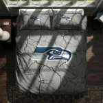 Seattle Seahawks Cracked Texture Bedding Set Best Selling