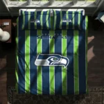 Seattle Seahawks Stripe Style Bedding Set Best Selling