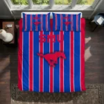 Smu Mustangs Stripe Style Bedding Set Best Selling