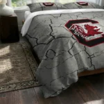 South Carolina Gamecocks Cracked Texture Bedding Set Best Selling