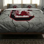 South Carolina Gamecocks Cracked Texture Bedding Set Best Selling