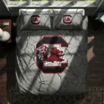 South Carolina Gamecocks Cracked Texture Bedding Set Best Selling