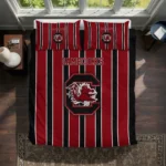 South Carolina Gamecocks Stripe Style Bedding Set Best Selling