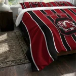 South Carolina Gamecocks Stripe Style Bedding Set Best Selling