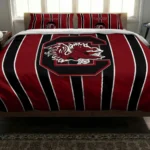 South Carolina Gamecocks Stripe Style Bedding Set Best Selling