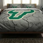 South Florida Bulls Cracked Texture Bedding Set Best Selling