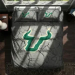 South Florida Bulls Cracked Texture Bedding Set Best Selling