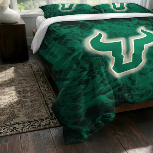 South Florida Bulls Red Mist Bedding Set Fashion Forward