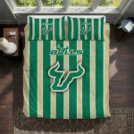 South Florida Bulls Stripe Style Bedding Set Best Selling