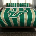 South Florida Bulls Stripe Style Bedding Set Best Selling