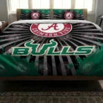 South Florida Bulls Sunburst Splatter Bedding Set Best Selling