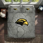 Southern Miss Golden Eagles Cracked Texture Bedding Set Best Selling