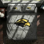 Southern Miss Golden Eagles Cracked Texture Bedding Set Best Selling