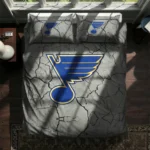 St Louis Blues Cracked Texture Bedding Set Best Selling