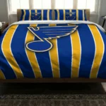 St Louis Blues Stripe Style Bedding Set Best Selling