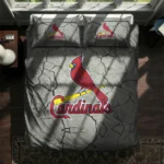 St Louis Cardinals Cracked Texture Bedding Set Best Selling