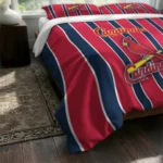 St Louis Cardinals Stripe Style Bedding Set Best Selling