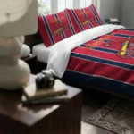 St Louis Cardinals Stripe Style Bedding Set Best Selling