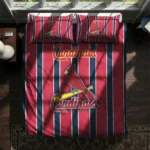 St Louis Cardinals Stripe Style Bedding Set Best Selling