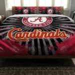 St Louis Cardinals Sunburst Splatter Bedding Set Best Selling