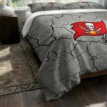 Tampa Bay Buccaneers Cracked Texture Bedding Set Best Selling