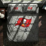 Tampa Bay Buccaneers Cracked Texture Bedding Set Best Selling
