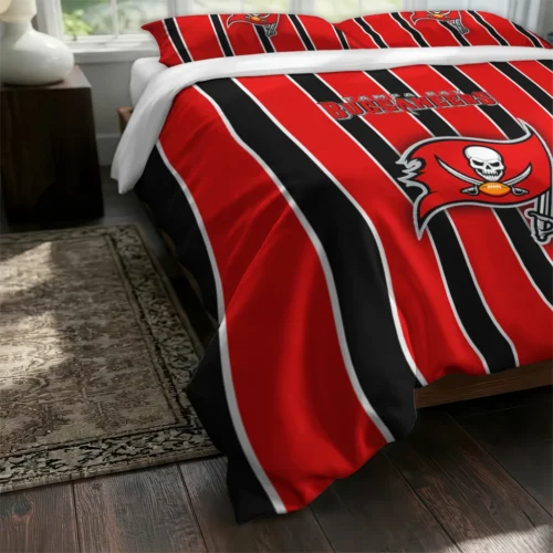 Tampa Bay Buccaneers Stripe Style Bedding Set Fashion Forward