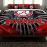 Tampa Bay Buccaneers Sunburst Splatter Bedding Set Best Selling