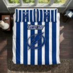 Tampa Bay Lightning Stripe Style Bedding Set Best Selling