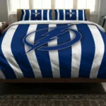 Tampa Bay Lightning Stripe Style Bedding Set Best Selling